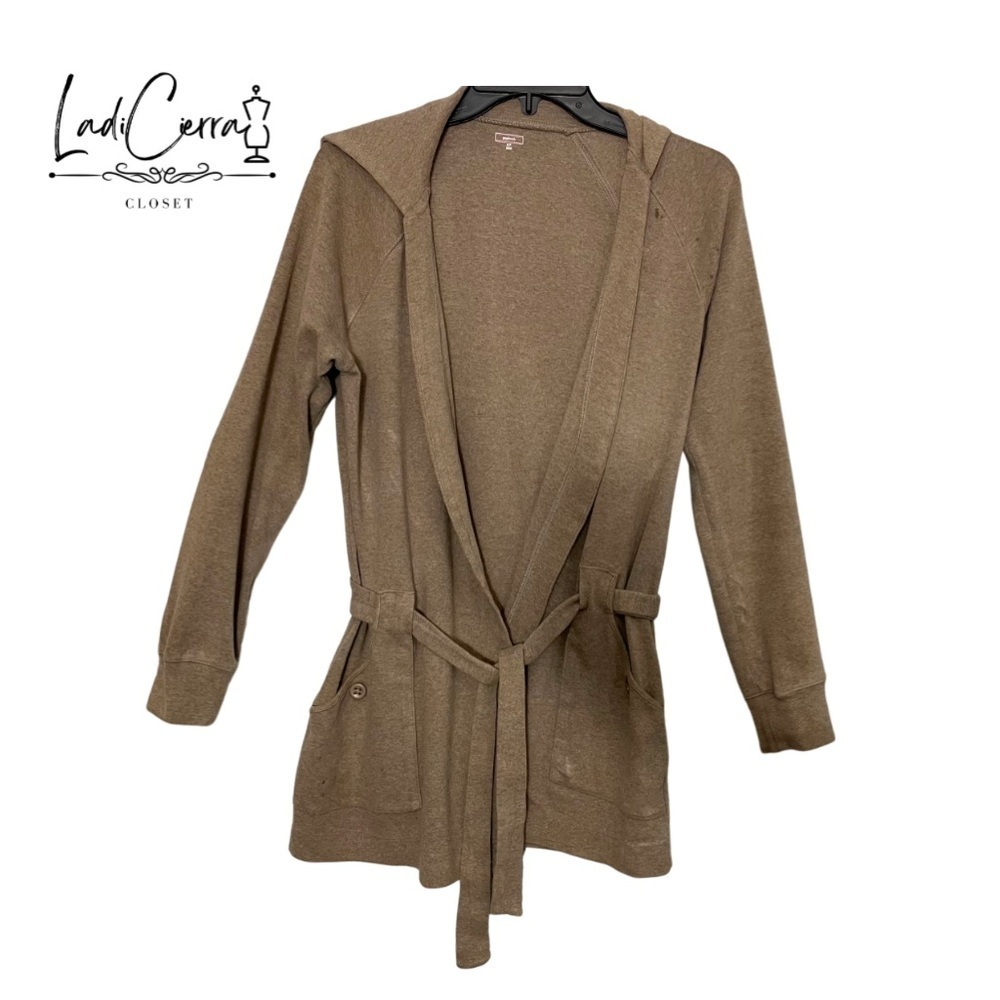 Gap Body Khaki Long Sleeve Bath Robe Size Small